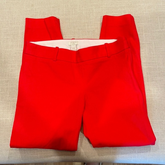 J.Crew Factory City Fit Winnie Pant in red/orange sz:0 - Picture 5 of 6